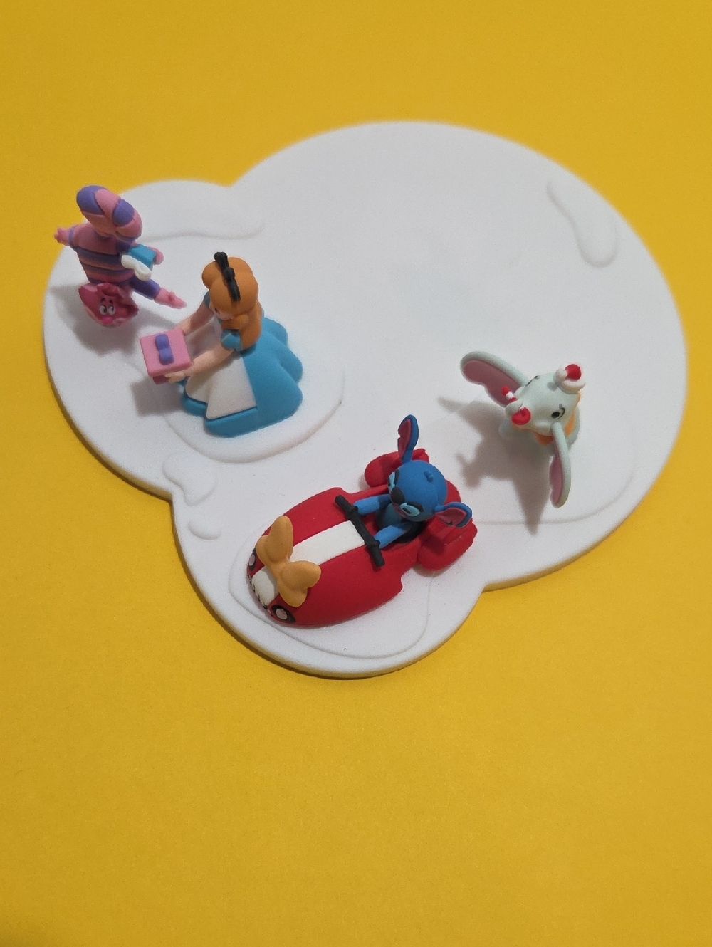 Disney Silicone Cup Coaster Featuring Alice, Dumbo And Stitch 2023